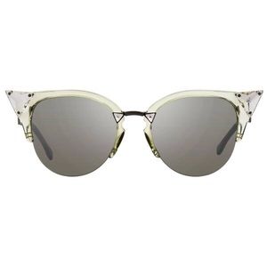 fendi cat eye half frame sunglasses